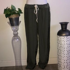 Monrow Green jogger pants